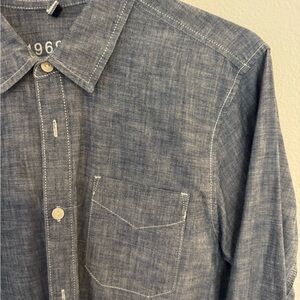 Men's Chambray Blue Denim Shirt